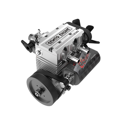 SEMTO ENGINE ST-NF2 7.0cc Mini Inline Double-cylinder Four-stroke Air-cooled Nitro Interal Combustion Engine Model Kit enginediyshop