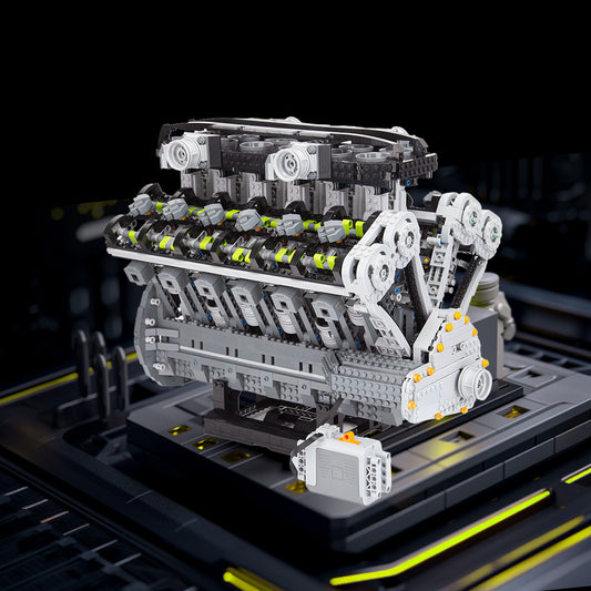 From Dreams to Reality: Own the Lamborghini V12 Experience with Our Building Blocks Set! enginediyshop