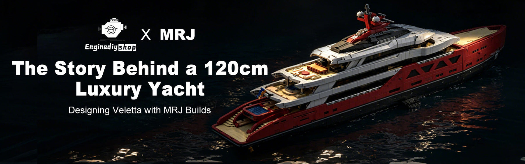 The Story Behind The 120cm Modular Luxury Yacht | Enginediyshop & MRJ Builds enginediyshop