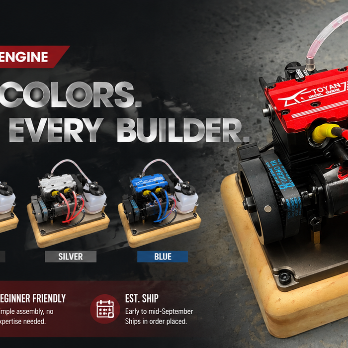 Coming Soon: TOYAN New Twin-Cylinder Engine – Built for Every Builder enginediyshop