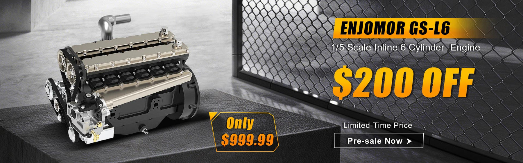 ENJOMOR GS-L6 Inline-6 Engine: A 1/5 Scale 2JZ-Inspired Mechanical Masterpiece enginediyshop