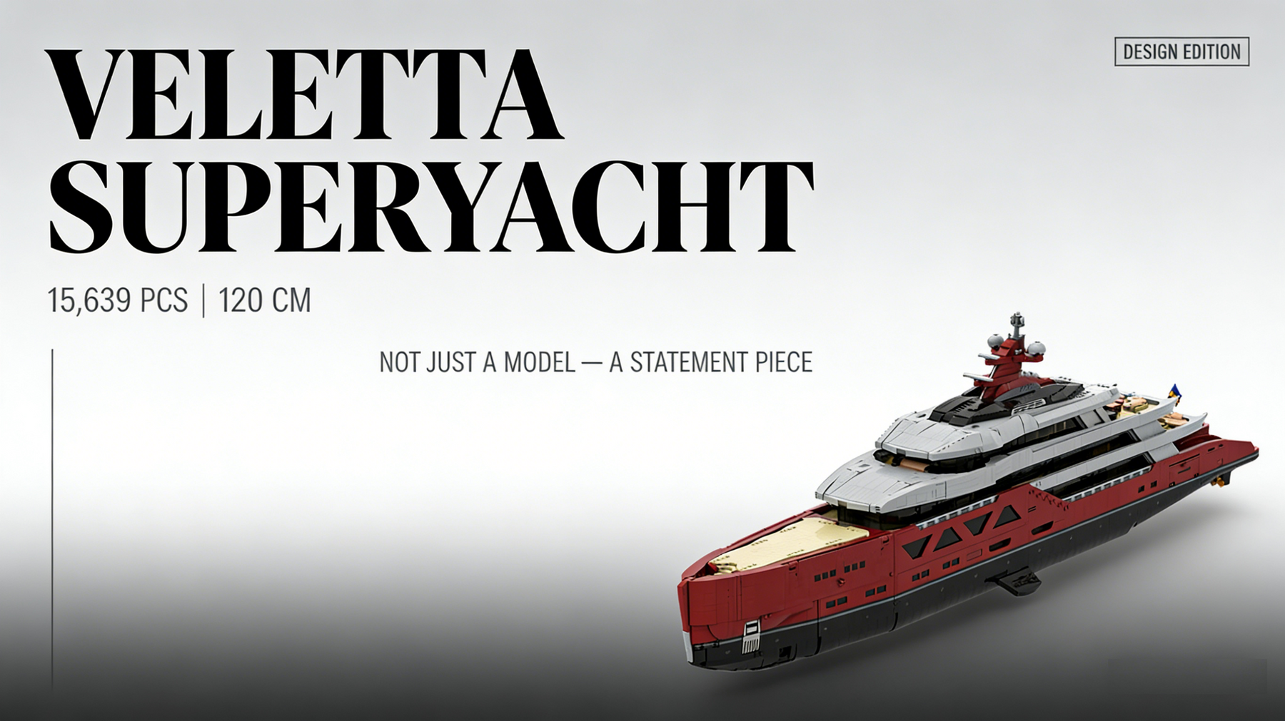 The Ultimate Luxury Yacht Building Block Set for Adults (15,000+ Pieces Masterpiece) enginediyshop