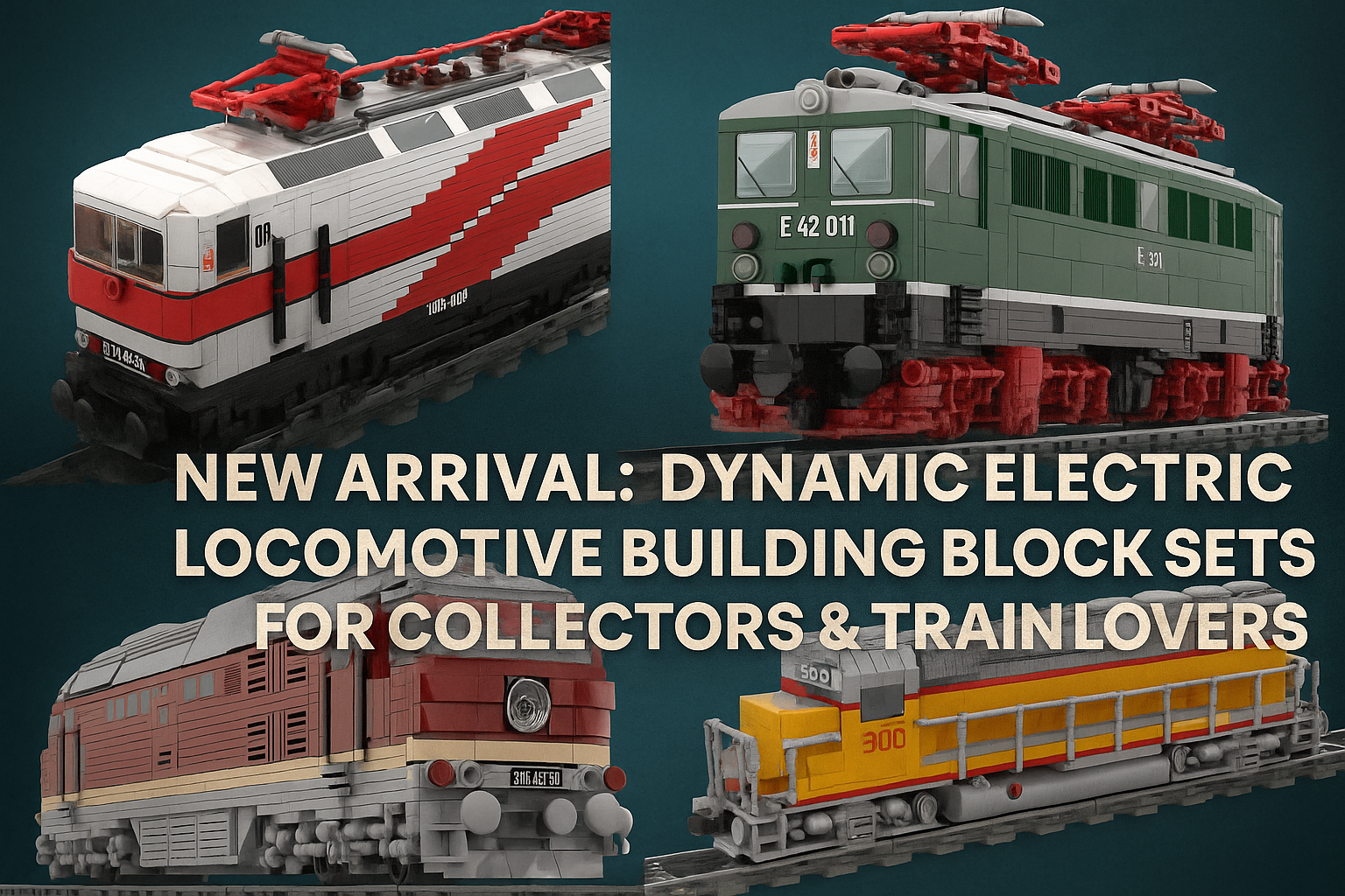 New Arrival: Dynamic Electric Locomotive Building Block Sets for Colle ...