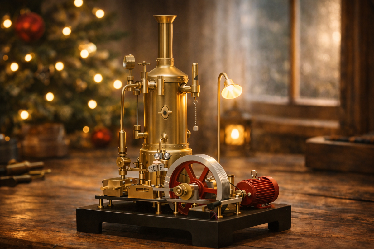A Christmas Afternoon Spent Building the SE03 Steam Engine — enginediyshop