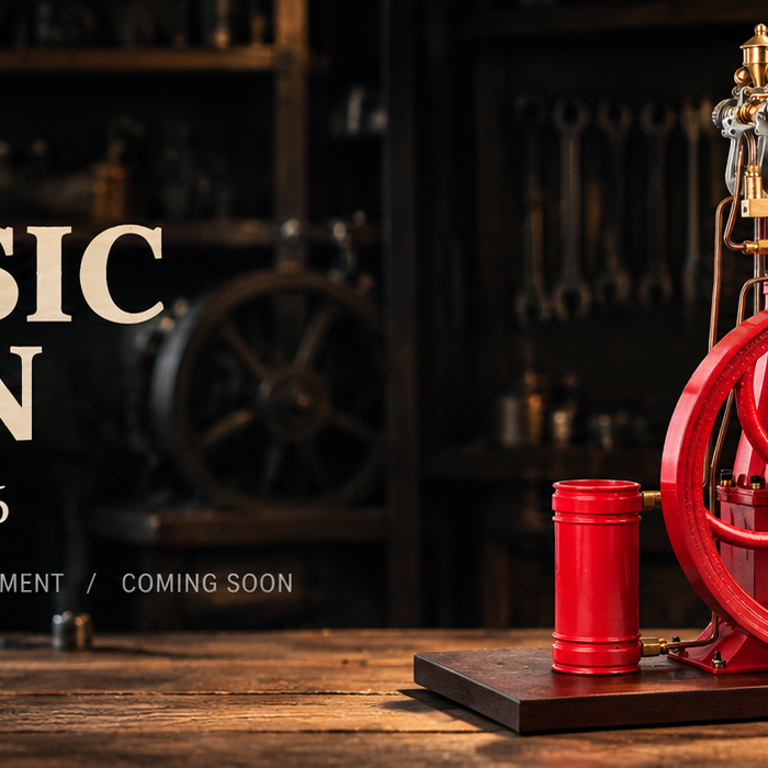 This is a teaser image of the RETROL A-Frame Gas Engine.