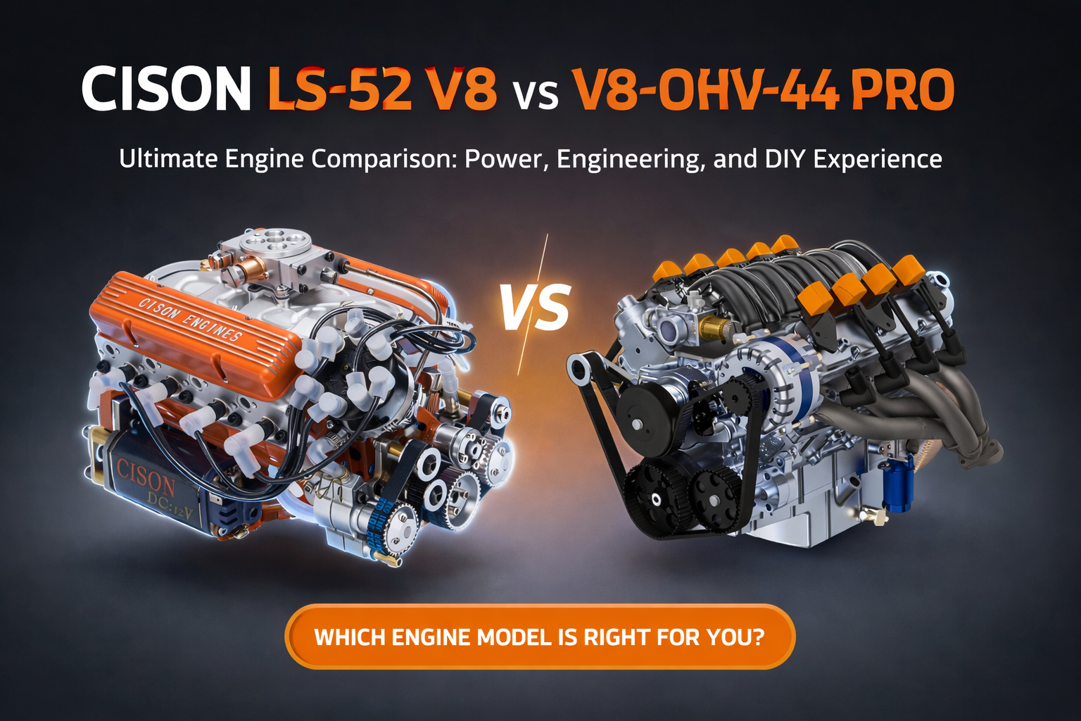 CISON LS-52 V8 vs V8-OHV-44 PRO: Which One Should You Choose?
