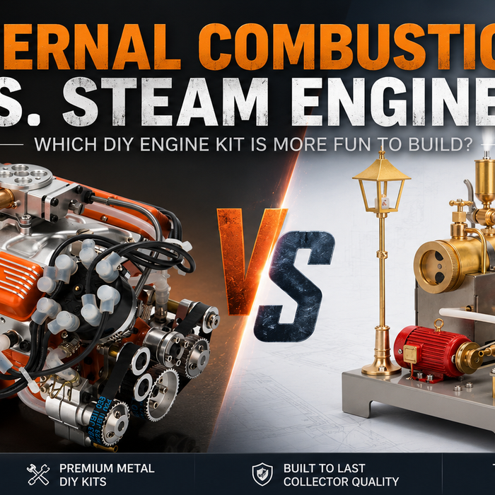 This is an image comparing the characteristics of internal combustion engines and steam engines.