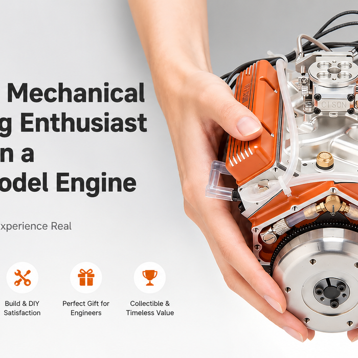 This image explains why every mechanical engineering enthusiast should own a working model engine.