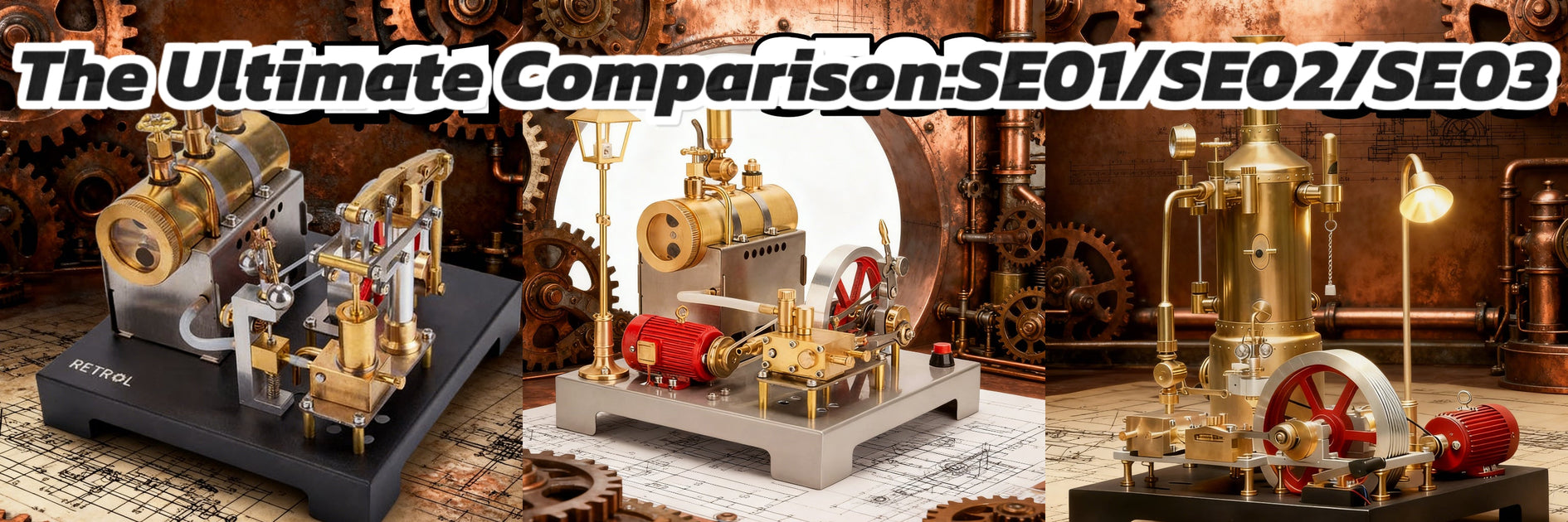 Which Steam Engine Should You Buy? SE01 vs SE02 vs SE03 + GF01 Compati ...