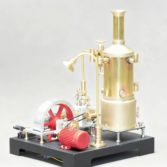 RETROL SE-03 DIY Steam Engine Model Kit with Generator & Light Educational Mechanical Building Set(38 PCS ) enginediyshop