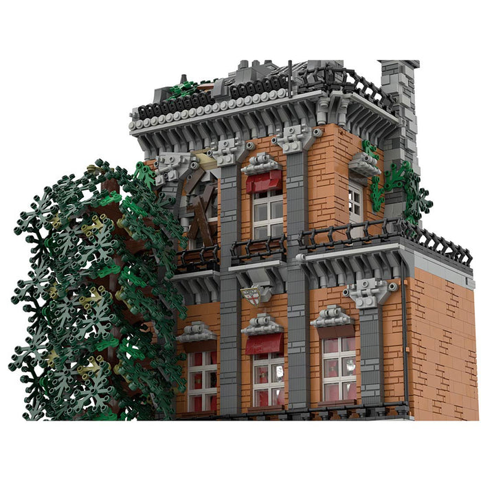 MOC-46504  Old Town Hostel  Creative Street View Building Blocks Compatible with Other Brands Street View (5286PCS) enginediyshop