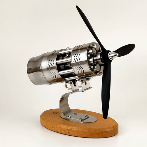16-Cylinder Swash Plate Stirling Engine Model Aircraft Mechanical Engine Artwork Ornaments enginediyshop