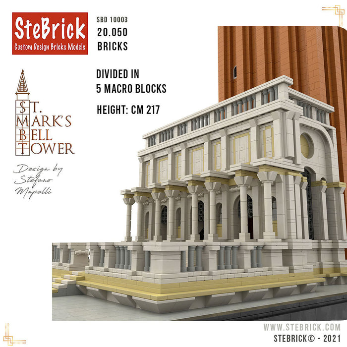 MOC-99638 1/50 St-Mark's Bell Tower Building Blocks MOC Set Toys (20050PCS) enginediyshop