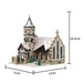 MOC-147549 Winter Country Church Modular Model for Church of the Nativity Building Blocks Toys Set (1769PCS) enginediyshop
