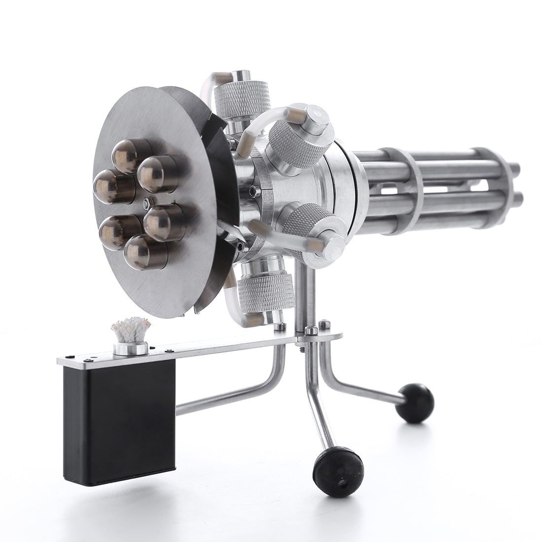 6 Cylinder Stirling Engine Novel Gatling Blaster Design Engine Motor M ...