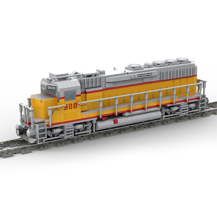 MOC-180032 GP40 4-axle Diesel Electric Locomotive Train DIY Assembly Toy Building Blocks Set ( Speed Control Dynamic Version/1146PCS) enginediyshop