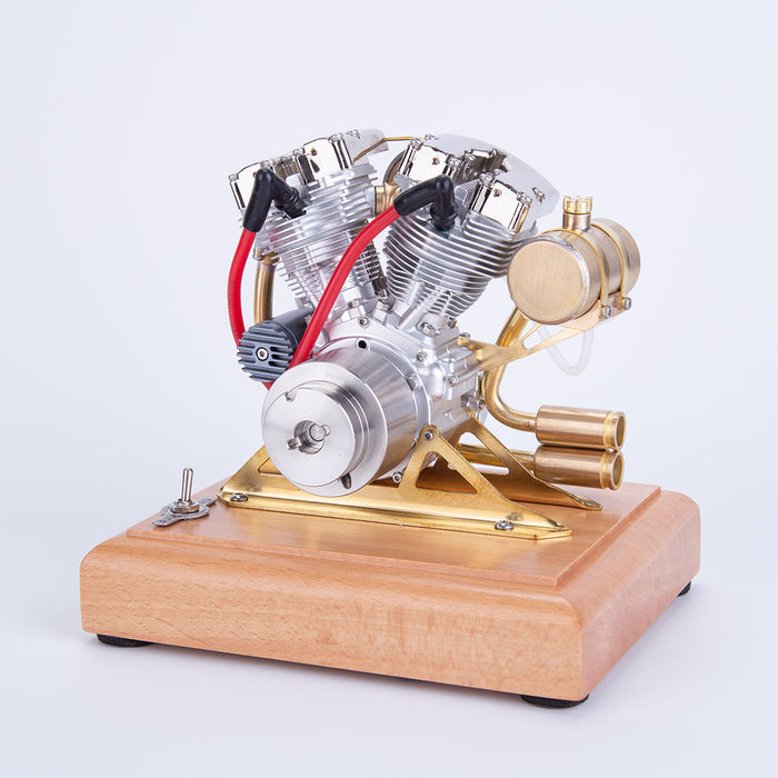 RETROL 4.2CC OHV V-Twin Cylinder Four-stroke Motorcycle Gasoline Internal Combustion Engine Model enginediyshop