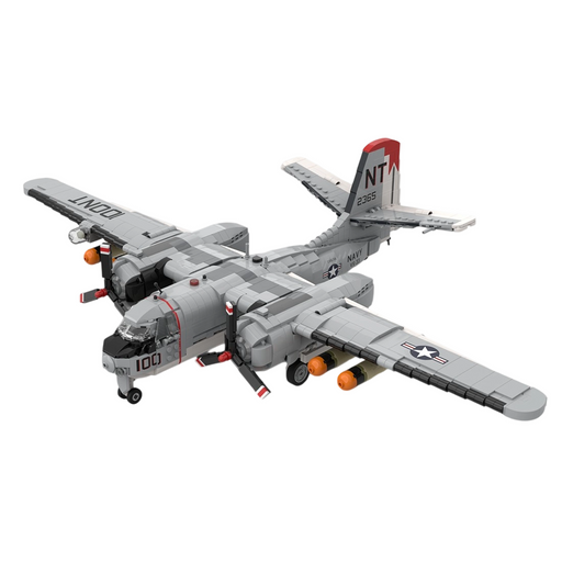 MOC 1/35 Scale S-2 Tracker Building Blocks Set（1757PCS） enginediyshop