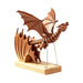 Wooden Western Mythical Creature Model – Articulated Gothic Fantasy Desktop Sculpture enginediyshop
