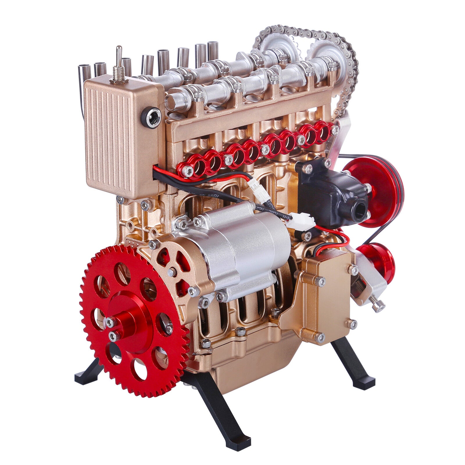 TECHING L4 Motor Modellbausatz, Der Funktioniert - 364 Teile 10
