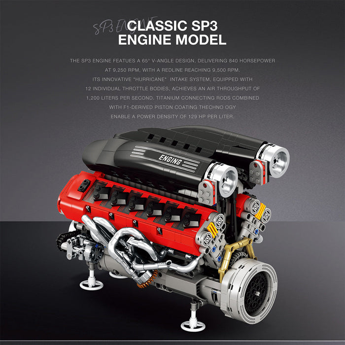 Cb Simulation Blocks MOC Engine Simulation Building Blocks Set(1240PCS) — enginediyshop