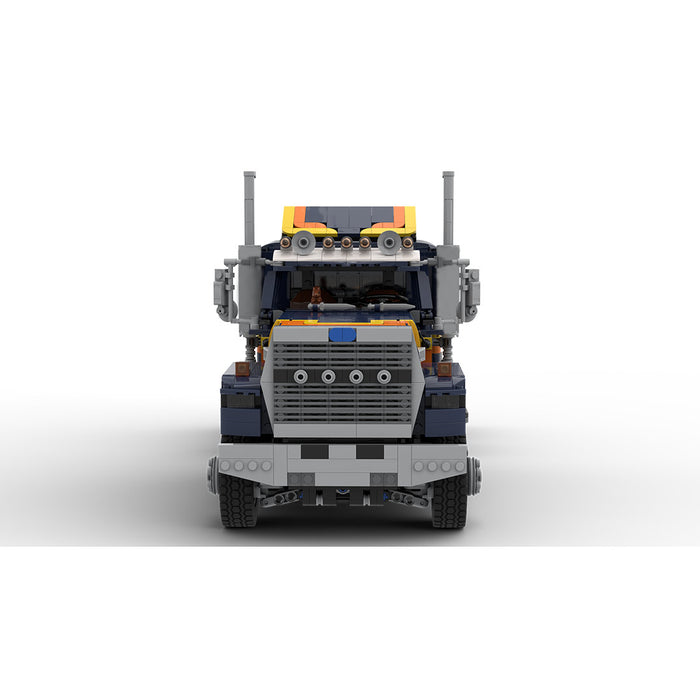 MOC- 1/17scale  FORD Class 8 Truck Building Blocks Set (Dark Blue/Dynamic Version/2443PCS)