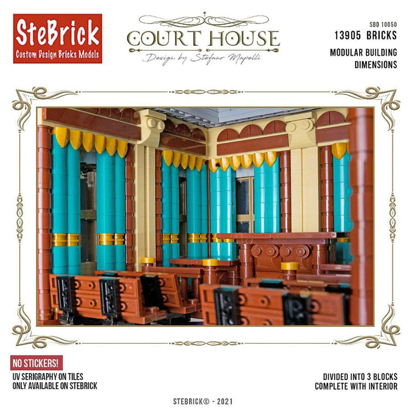 MOC-77106 The Court House Building Blocks DIY Small Particle Model without Stickers(13905PCS ） enginediyshop