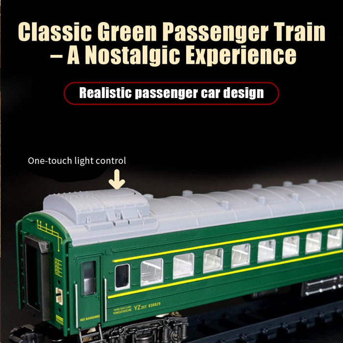 Electric RC Christmas Train Set Model with Carriage and Long Track, Gift for Boys and Girls (Model 623B) enginediyshop