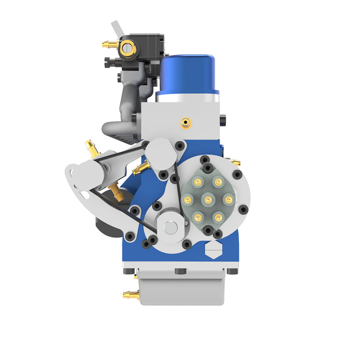 HOWIN L6-210 ENGINE Mini Inline Six-cylinder Four-Stroke Water-cooled L6 Gasoline Engine Model for RC Cars Ships 3200-13500 rpm - Finished Version