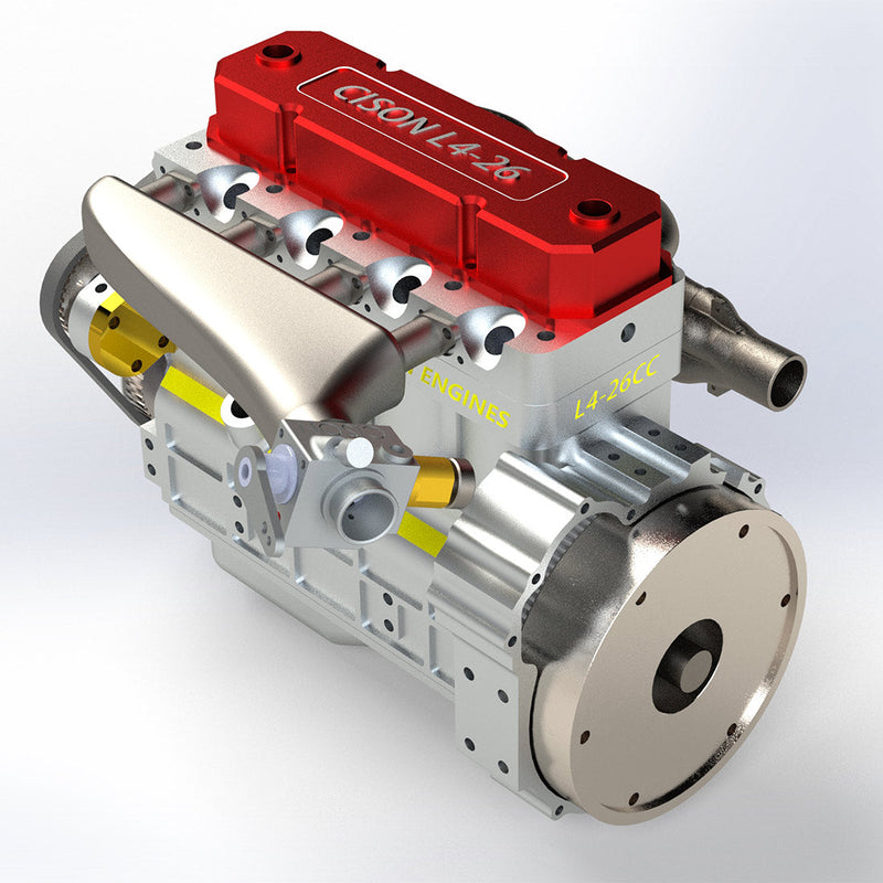 CISON L4-26CC DIY Engine Assembly Kit Miniature OHV Inline 4-Cylinder ...
