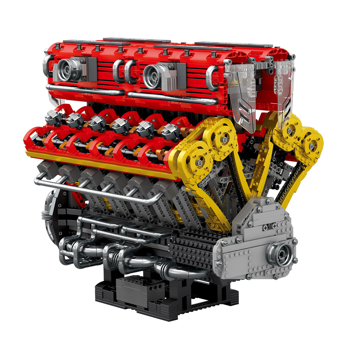 MOC-Mocsage 60°  Lamborghini  V12 Engine Building Blocks Set（4719PCS） enginediyshop