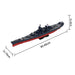 MOC 1/300 Scale USS New Jersey BB-62  WWII Artillery Warship kit-3734PCS enginediyshop