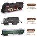 Electric RC Christmas Train Set Model with Carriage and Long Track, Gift for Boys and Girls (Model 62904B/Remote-Control Version) enginediyshop