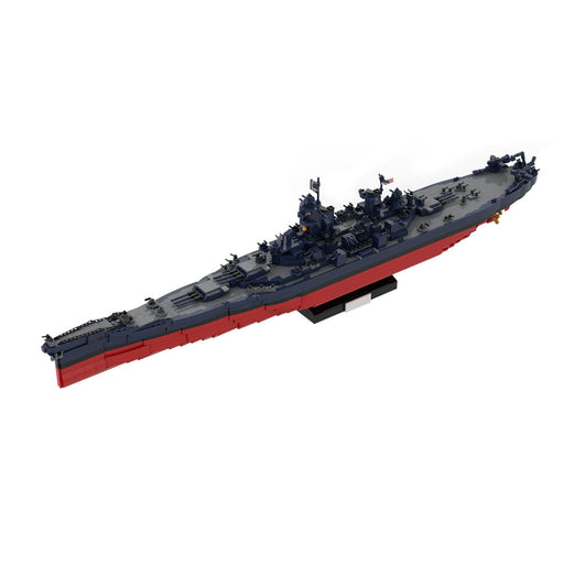 MOC 1/300 Scale USS New Jersey BB-62  WWII Artillery Warship kit-3734PCS enginediyshop