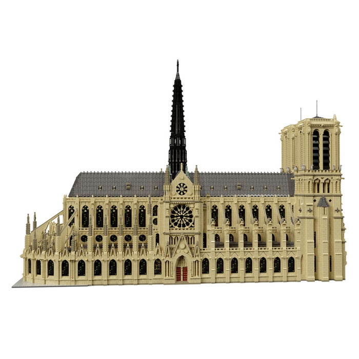 MOC Notre Dame de Paris Modular Building Block Small Particle Model (63181Pcs) enginediyshop