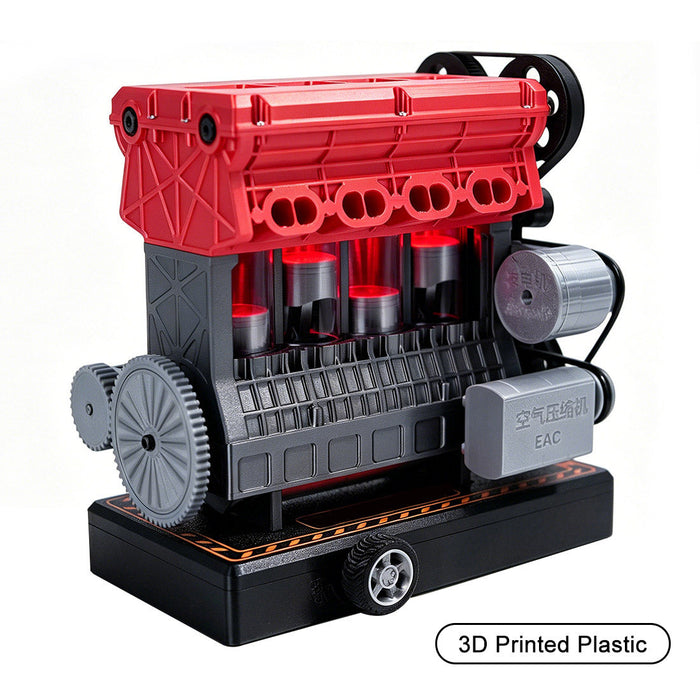 ENJOMOR 3D Printed Inline Four-Cylinder Engine Model Kit-150+PCS enginediyshop