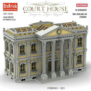 MOC-77106 The Court House Building Blocks DIY Small Particle Model without Stickers(13905PCS ） enginediyshop