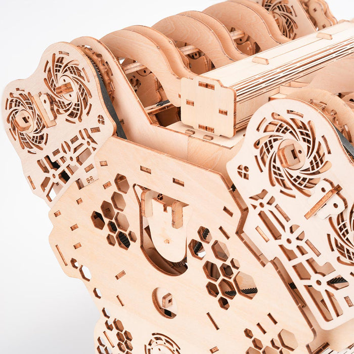 W12 Engine Model Kit – 1400+ PCS Motorized Wooden 3D Simulation Engine – DIY STEM Mechanical Engineering Display & Educational Model enginediyshop