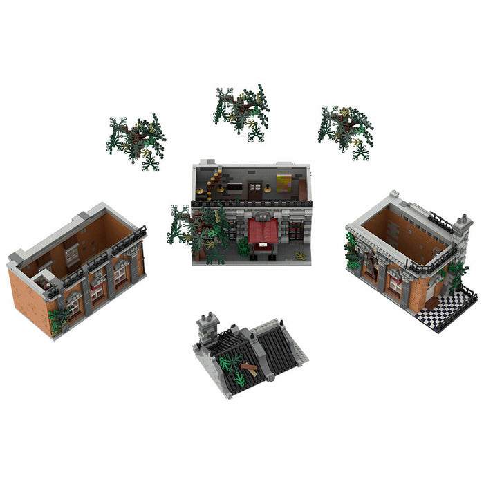 MOC-46504  Old Town Hostel  Creative Street View Building Blocks Compatible with Other Brands Street View (5286PCS) enginediyshop