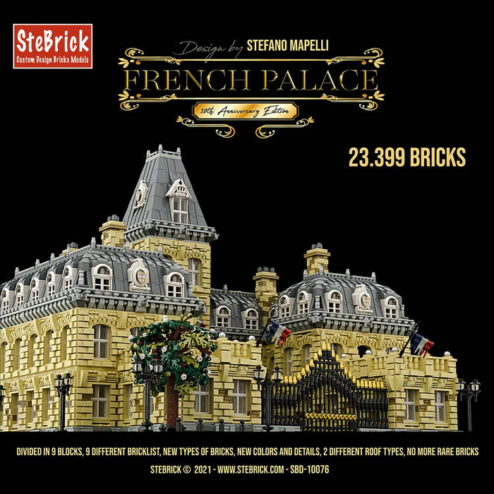 MOC-70573  French Palace 10th Anniversary Edition  French Palace V2.0 Bricks DIY Building Block Small Particle Model（23399PCS) enginediyshop