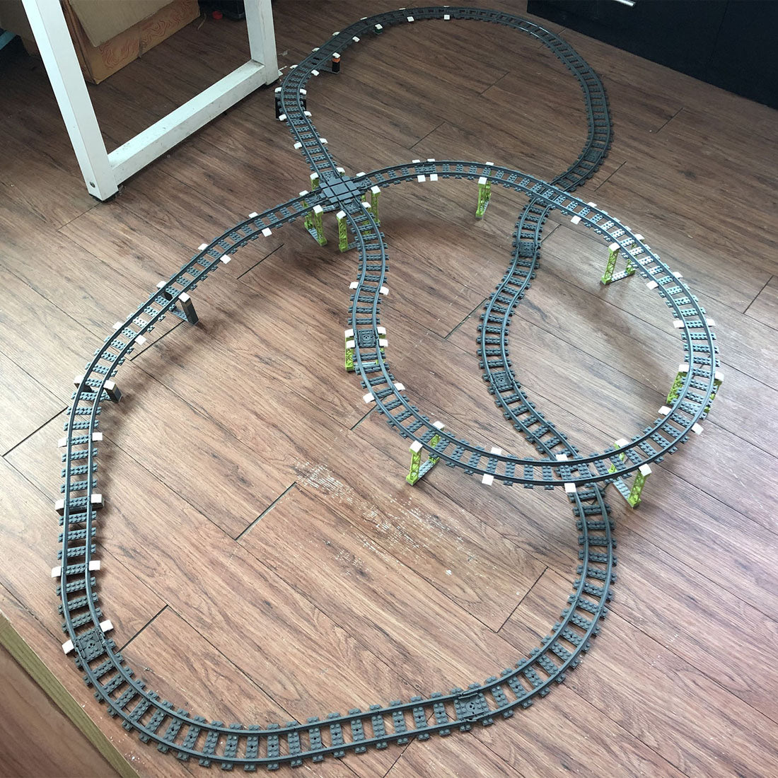 Single Track Set 301Pcs City Train Tracks DIY Rail Tracks Set Building Bricks Parts for ...