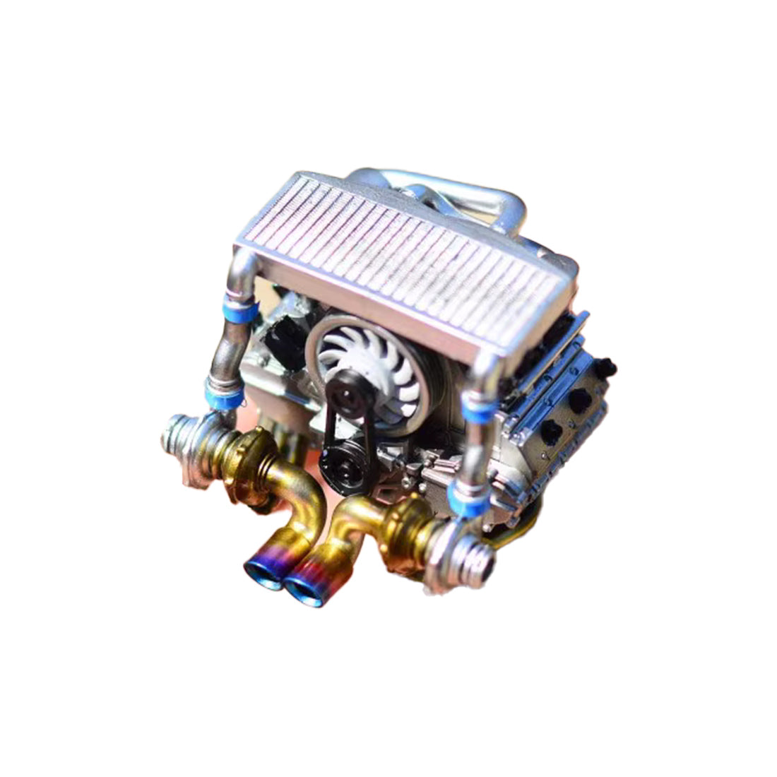 MLSJ 930 1/24 Mini 3D Printed Flat-Six Cylinder Engine Model (Static Version/35PCS) enginediyshop