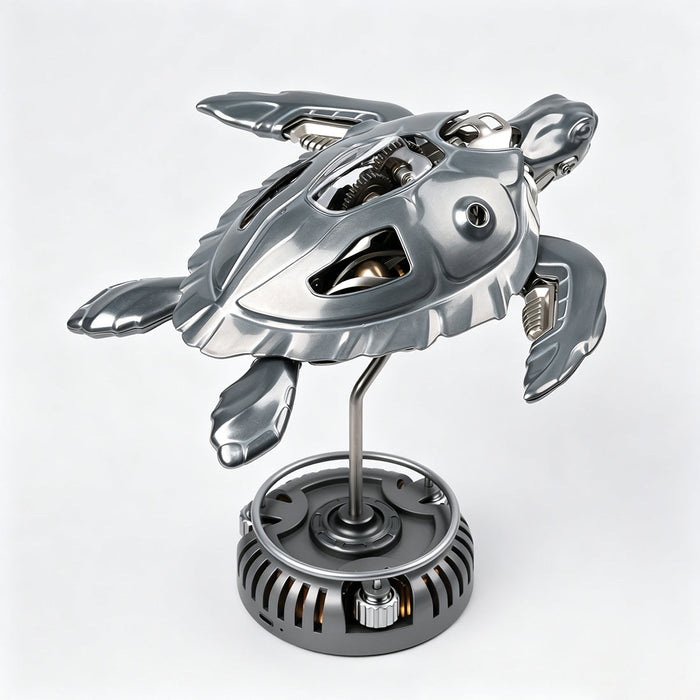 Mechanical Turtle Model, Steampunk DIY Metal Assembly Kit enginediyshop