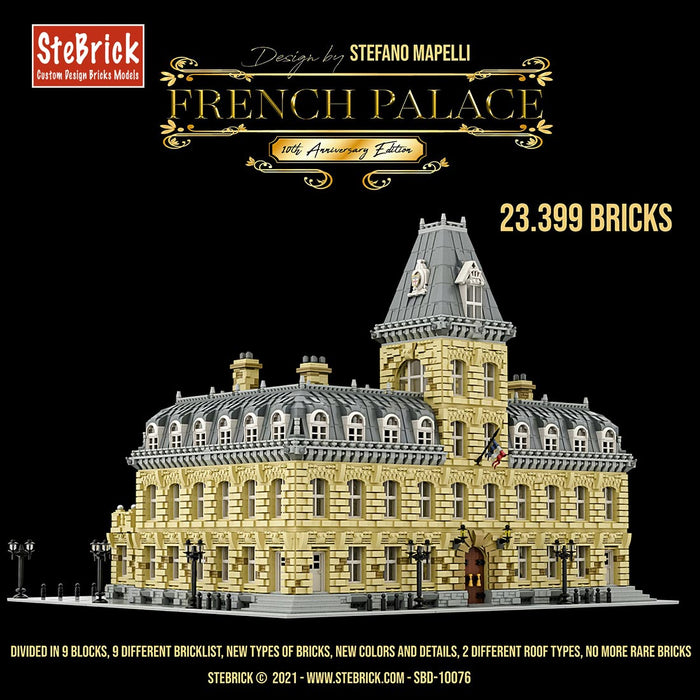 MOC-70573  French Palace 10th Anniversary Edition  French Palace V2.0 Bricks DIY Building Block Small Particle Model（23399PCS) enginediyshop