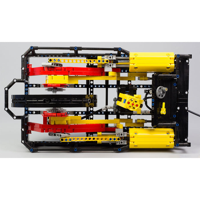 MOC-26403+MOC-164704 90° Offset Cylinder Steam Engine Building Blocks Set (1367PCS) enginediyshop