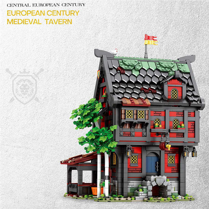 MOC-111710 European Century Medieval Crusades Hotel Model Building Blocks Toy Set (3214PCS) enginediyshop