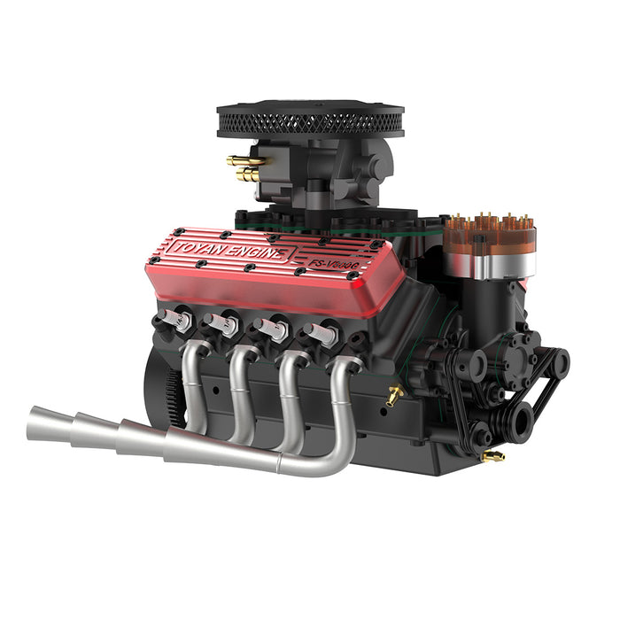 TOYAN V8 Engine FS-V800WGPC 1/10 Scale DIY Model Kit – 28cc Water-Cool ...