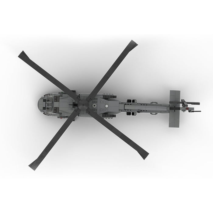 MOC-198409 1/35 Scale UH-60 American Military Helicopter Building Blocks Set (956PCS/V3 Version) enginediyshop