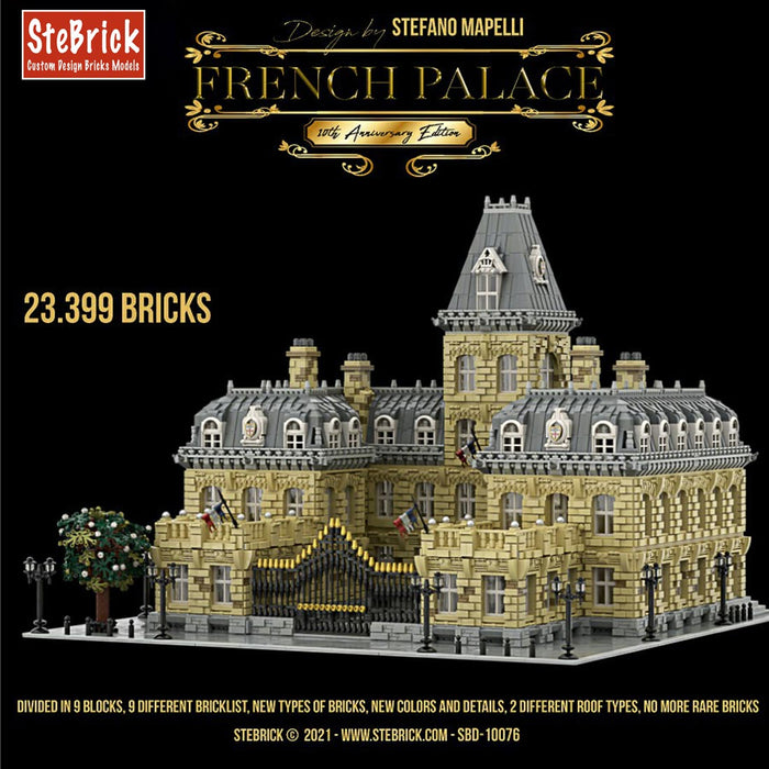 MOC-70573  French Palace 10th Anniversary Edition  French Palace V2.0 Bricks DIY Building Block Small Particle Model（23399PCS) enginediyshop