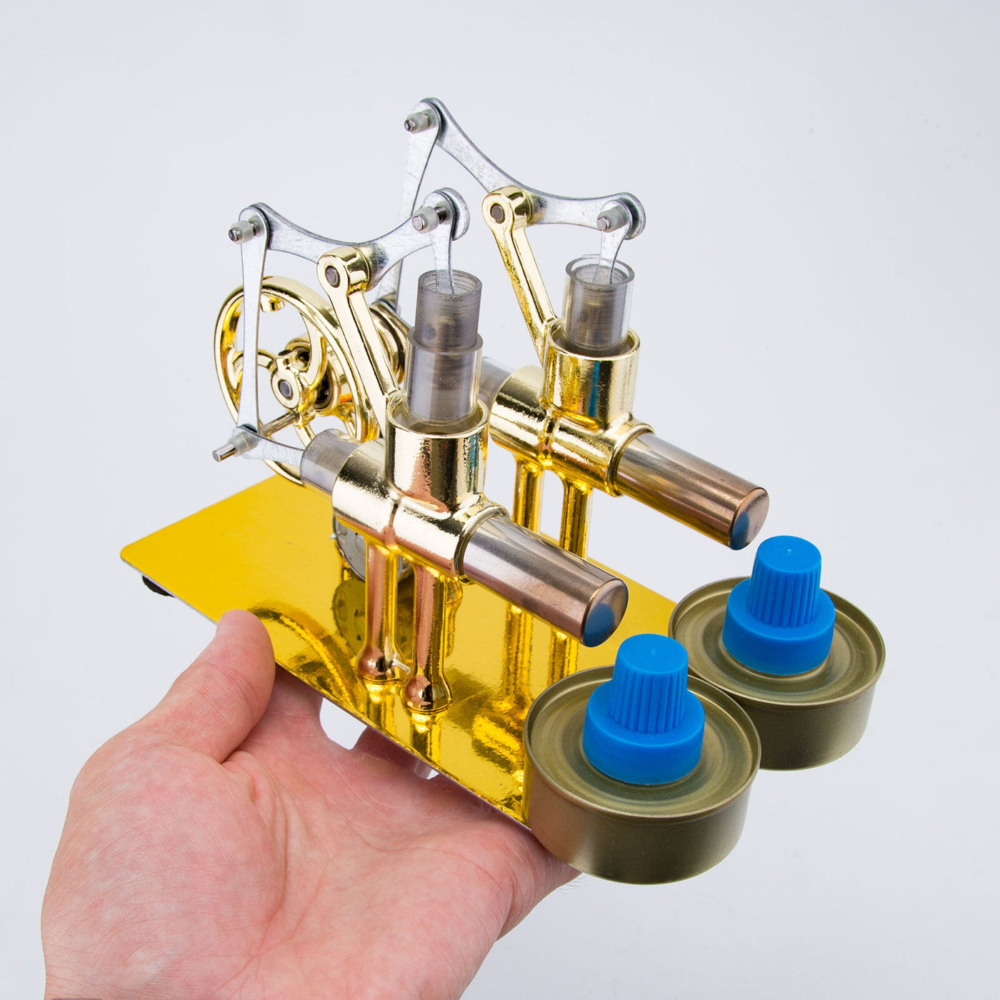 2 Cylinder Stirling Engine Electricity Generator with Bulb Stirling En ...